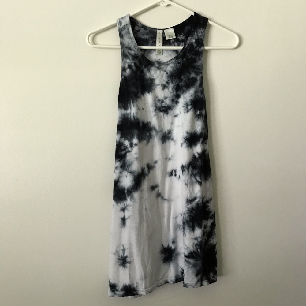 Brisos razorback tie dye tank top